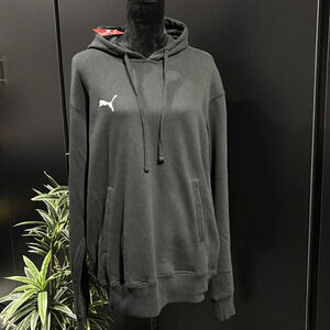 Puma Fleece Hoodie,drawcord,knit cuffs/waist embroidered logo,pouch pocket